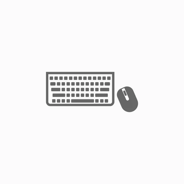 Keyboard Mouse Icon Computer Vector — Stock Vector
