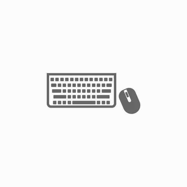 Toetsenbord Muis Pictogram Computer Vector — Stockvector