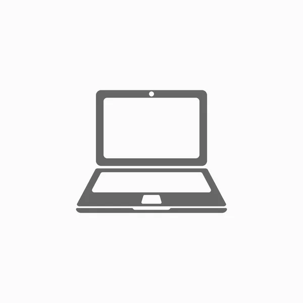 Ícone Laptop Vetor Computador —  Vetores de Stock