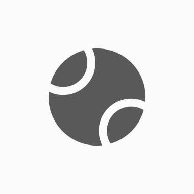 Tenis topu simgesini, spor vektör