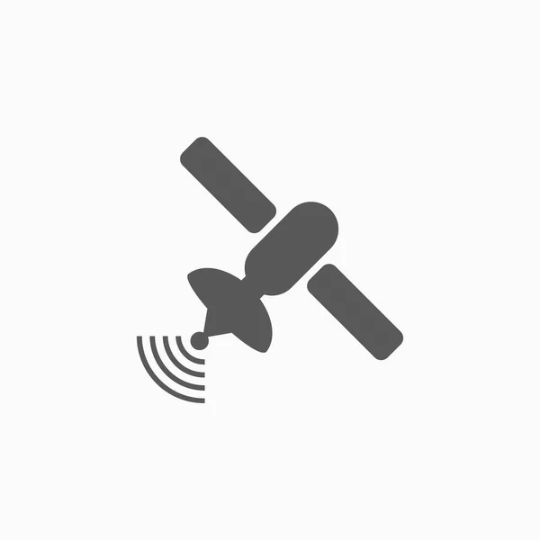 Pictogram van de satelliet, communicatie vector — Stockvector