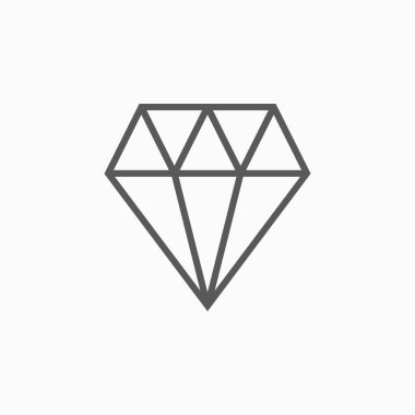 elmas simgesi, mücevher vektör