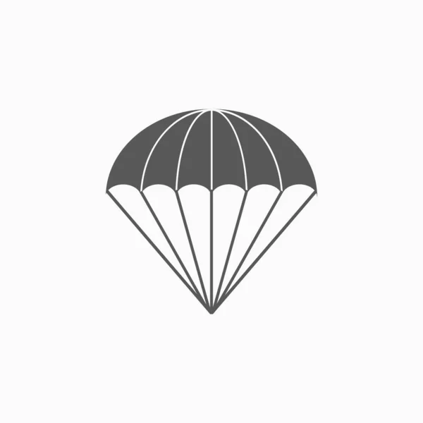 Parachute pictogram, parachutesprong vector — Stockvector