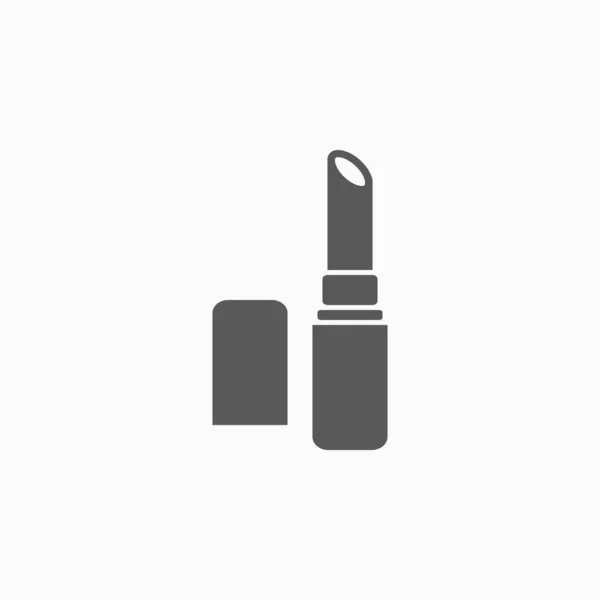 Icono de lápiz labial, vector cosmético — Vector de stock