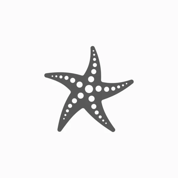 海星图标，鱼载体 — 图库矢量图片