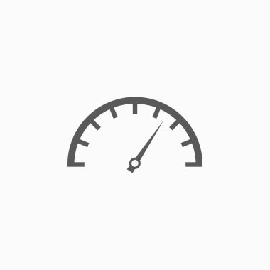 hız göstergesi simgesi, araç vektörü, ölçüm illüstrasyonu