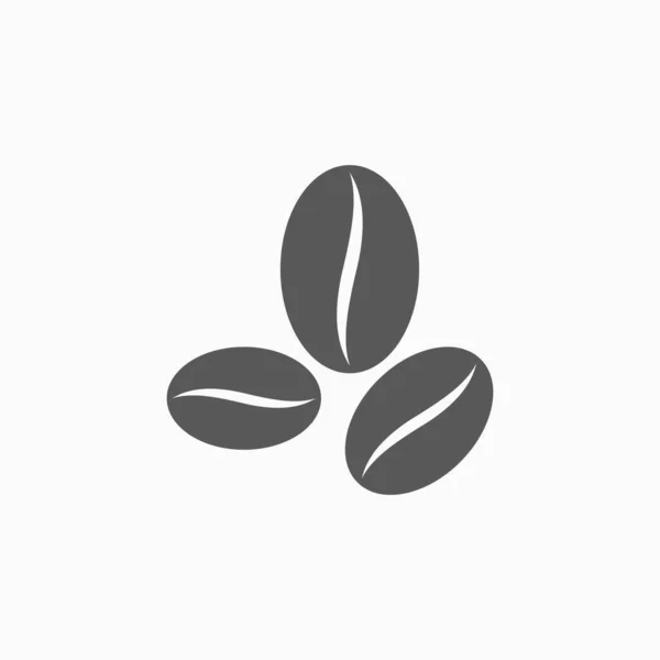 Kaffebönor ikon, kaffe vektor, dryck illustration — Stock vektor
