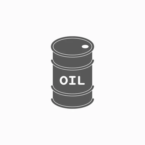Icône du baril de pétrole, vecteur de réservoir, illustration du paquet — Image vectorielle