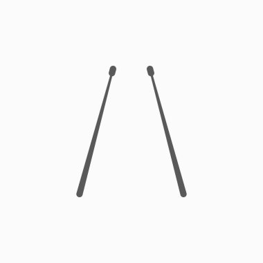 davul simgesi, müzik illüstrasyon, davul simgesi, davulcu vektör sopa