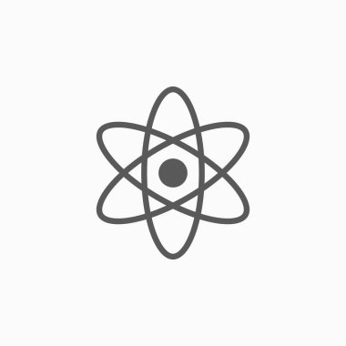 atom simgesi, molekül vektörü, bilim illüstrasyonu