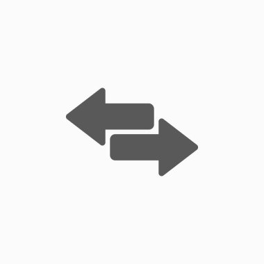 arrow transfer icon, arrow vector, direction illustration clipart