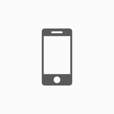 akıllı telefon simgesi, mobil simge, iletişim illüstrasyonu, telefon vektörü