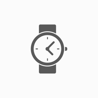 saat simgesi, saat vektörü, zaman vektörü, aksesuar simgesi, saat illüstrasyonu