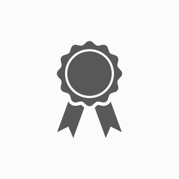 Auszeichnungssymbol Schleifenpreissymbol Abzeichenvektor Siegervektor Rosettenillustration — Stockvektor