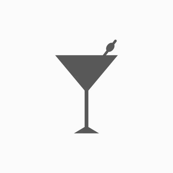 Коктейльна Ікона Ікона Віскі Вектор Вина Алкогольна Ілюстрація Ілюстрація Напою — стоковий вектор