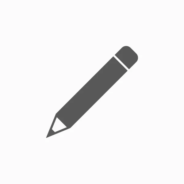 Bleistift Symbol Schreib Symbol Stift Vektor Plotvektor Spurenabbildung Abbildung Beschreiben — Stockvektor