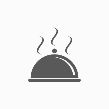 yemek kapağı simgesi, yemek çizimi, mutfak vektörü, gıda simgesi, mutfak gereçleri vektörü