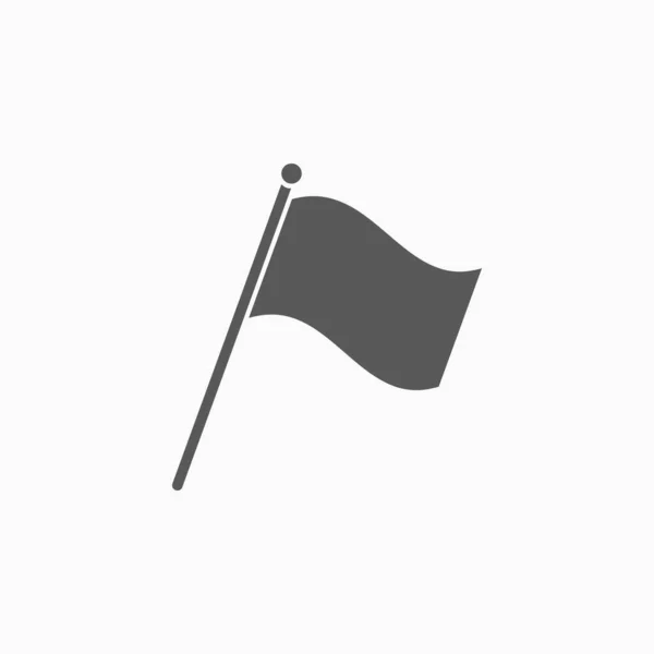 Flagga Ikon Banner Ikon Fänrik Vektor Blazon Illustration Skylt Symbol — Stock vektor