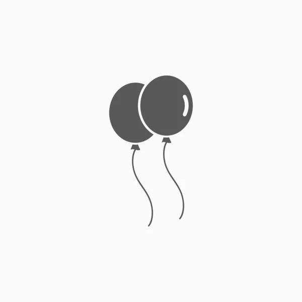 气球图标 空气图标 凸起矢量 浮动图解 庆祝标志 — 图库矢量图片