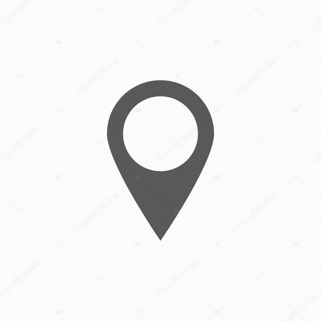 map pin icon, map icon, pin icon, GPS illustration, direction sign, travel symbol