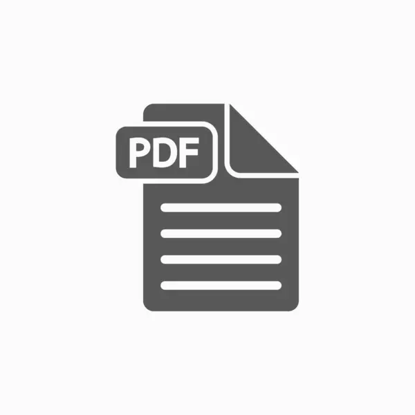 Datei Pdf Symbol Dateisymbol Datenabbildung Pdf Abbildung Programmvektor Computervektor — Stockvektor