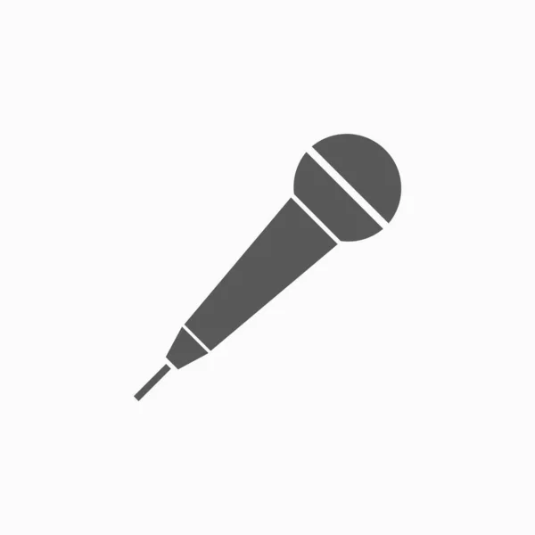 Icona Del Microfono Icona Del Microfono Vettore Microfono Parlare Illustrazione — Vettoriale Stock