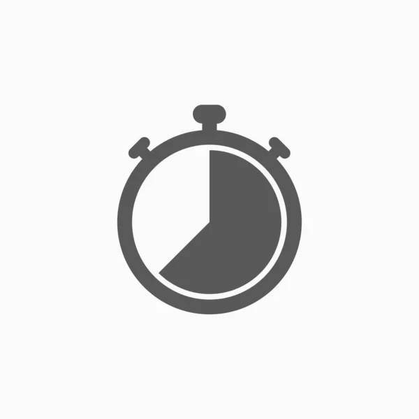 Ícone Cronômetro Ícone Relógio Vetor Contagem Vetor Medição Ilustração Tempo — Vetor de Stock