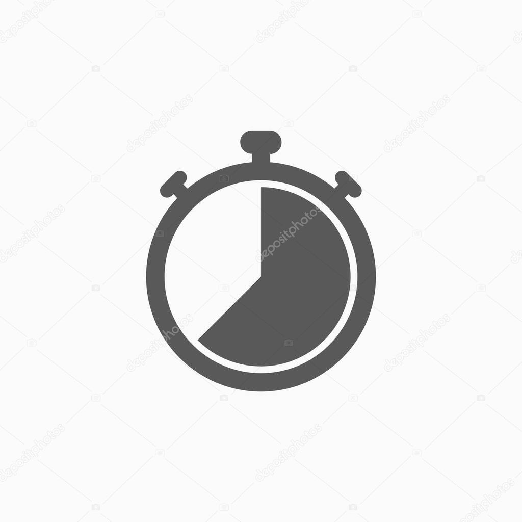 stopwatch icon, watch icon, counting vector, measurement vector, time illustration