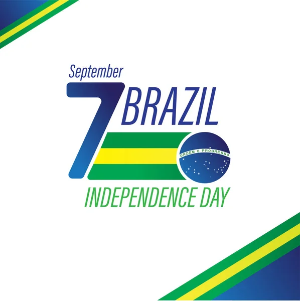 Brazil Independence Day National Day Greeting Card Freedom Day Stock Image