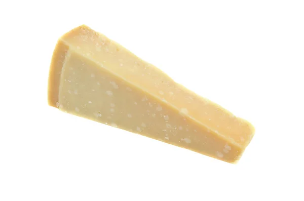 Parmesan Cheese Piece White — Stock Photo, Image