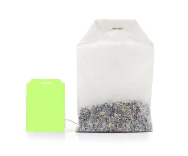 Tea Bag Isolated White Background — Stock Photo, Image