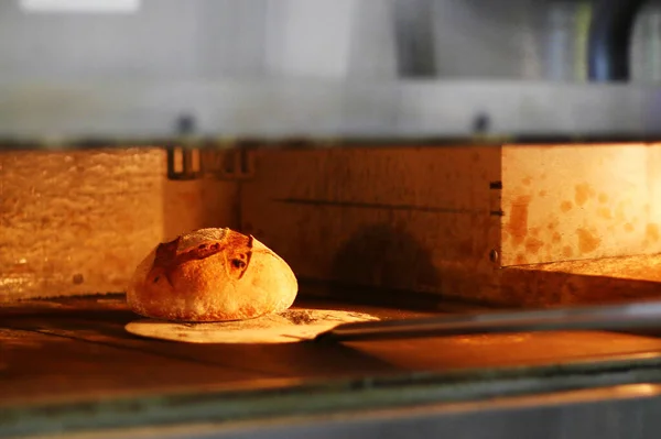 Processo Fare Pane Pane Forno — Foto Stock