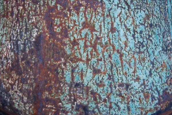 Texture Rusty Painted Iron — Stock Photo, Image