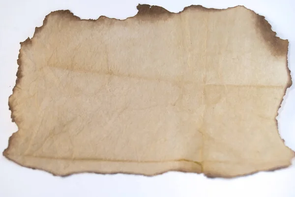 白い背景の上の古い紙 — ストック写真