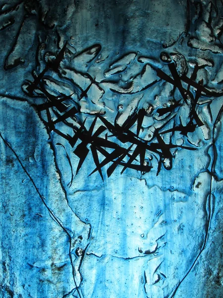 mavi ve siyah arka plan etkisi buz