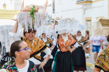 Santiago de Alcantara, İspanya - 18 Ağustos 2018:Once bir yıl 