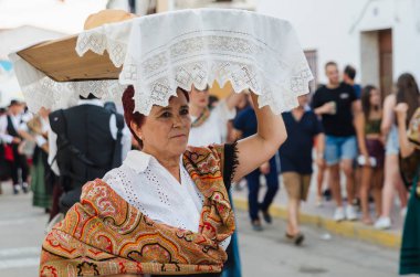 Santiago de Alcantara, İspanya - 18 Ağustos 2018:Once bir yıl 