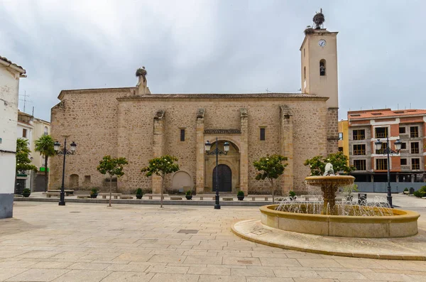 Church of Saint Andrew apostlar i Navalmoral de La Mata — Stockfoto