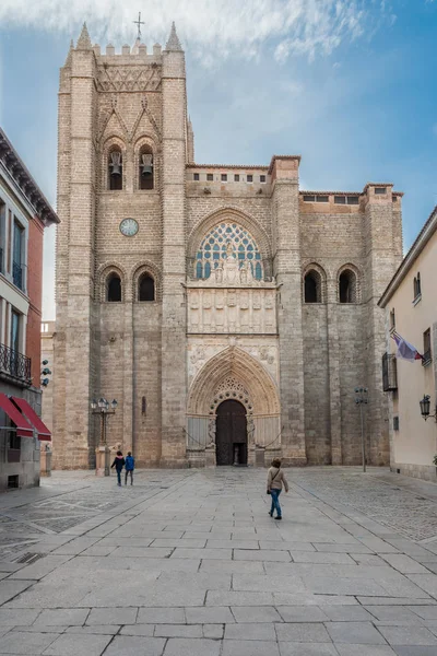 Catedral gótica y románica de Ávila. Castilla y León, España — Foto de Stock