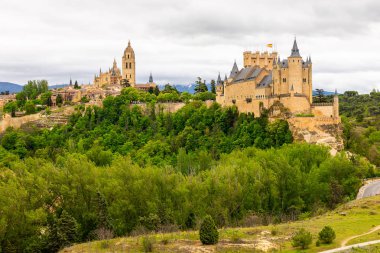 Alcazar ve Segovia Katedrali, Castilla y Leon, İspanya