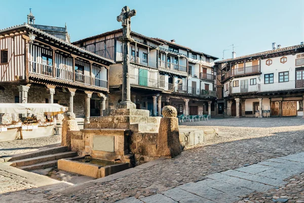 Praça Principal Alberca Salamanca Espanha — Fotografia de Stock