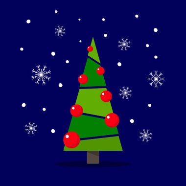 Kış indirimi posteri. Renkli çizgi film vektör çizimi.