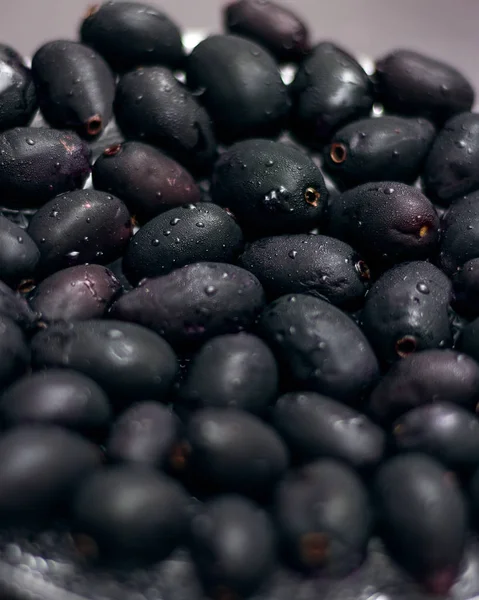 Jeden Talíř Čerstvých Jamun Mít Ráno Plessent Start — Stock fotografie