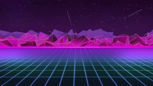 80Er Jahre Retro Hintergrund — Stockvideo