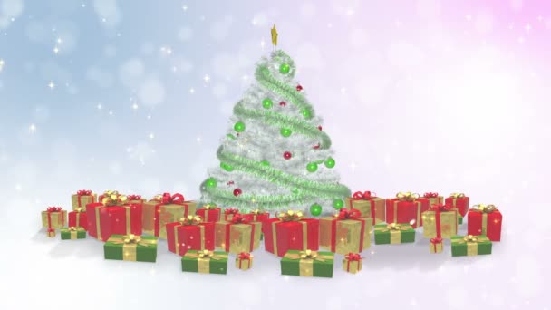 Albero Natale Sfondo — Video Stock