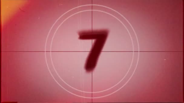 vidéo du compte à rebours rétro 