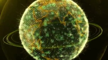 Gezegen dijital 4 k arka plan