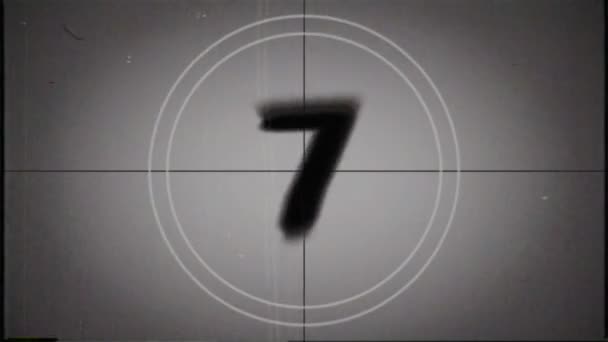 Retro Countdown Videó — Stock videók