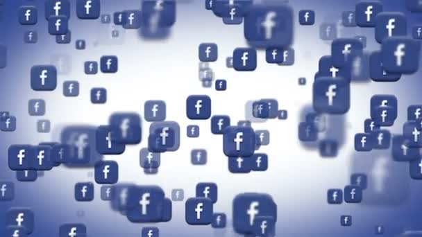 Rete Sociale Facebook Sfondo — Video Stock