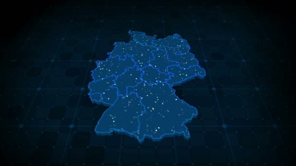 Allemagne Carte Arrière Plan — Video